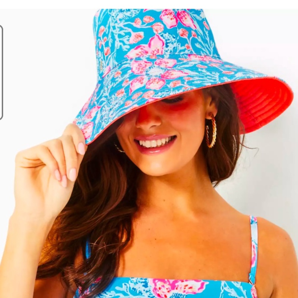 Lilly pulitzer Reversible Canvas Sun Hat